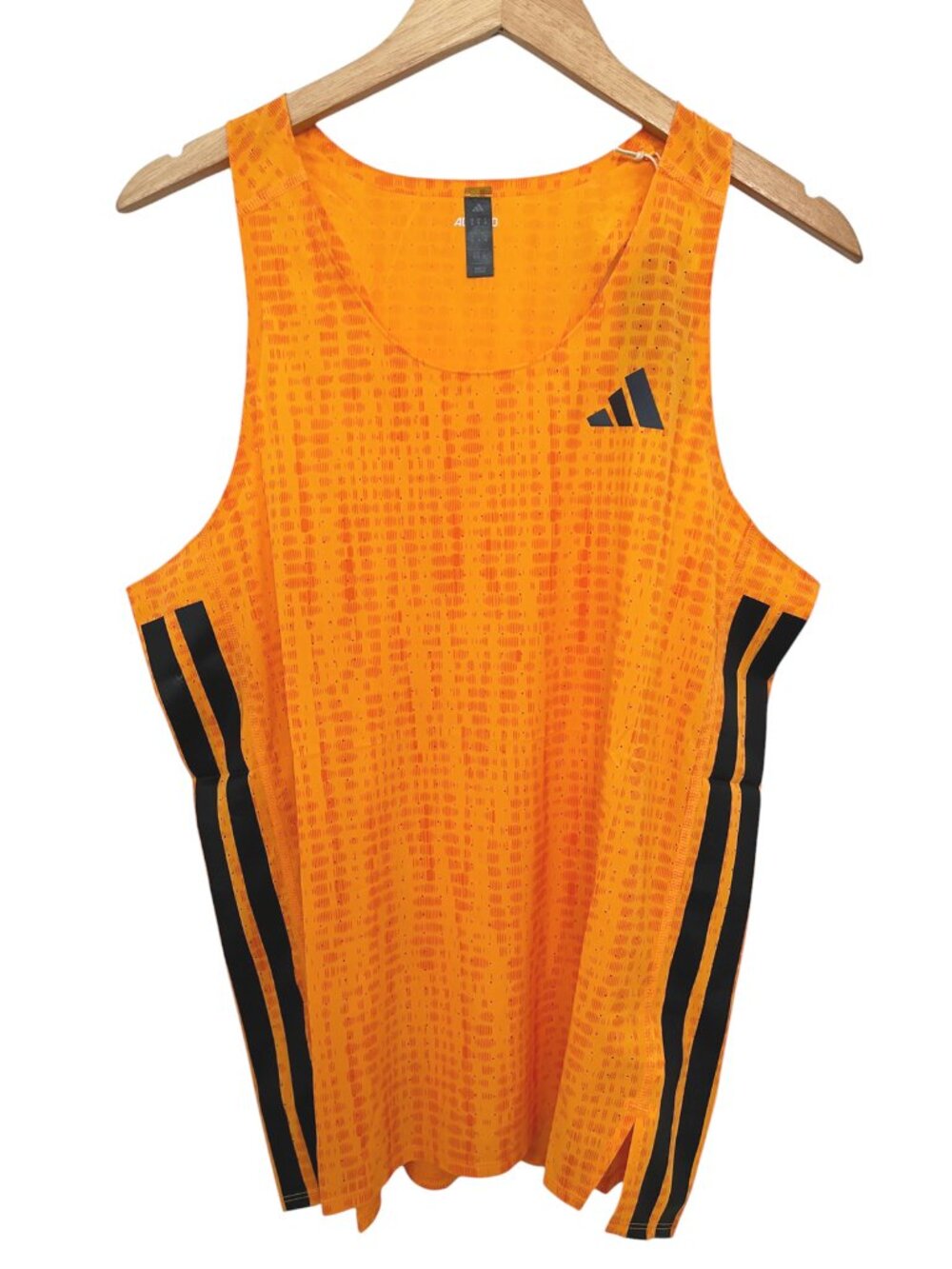 adidas Men’s Adizero Running Singlet Tank Top Orange NWT Medium